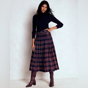 Boden Multicolor Tartan Skirt